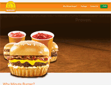 Tablet Screenshot of minuteburger.com